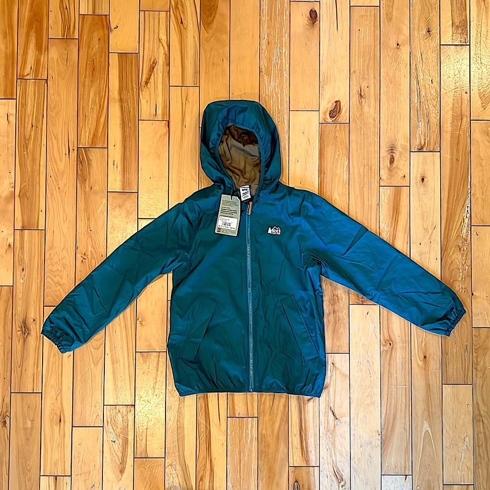 Kids NWT REI 
Groundbreaker Rain Jacket